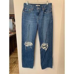 Levi's Blue Straight Leg Jeans